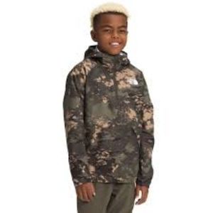 NWT l The North Face Youth Packable Wind Jacket l Youth Size L (14/16) l Camo